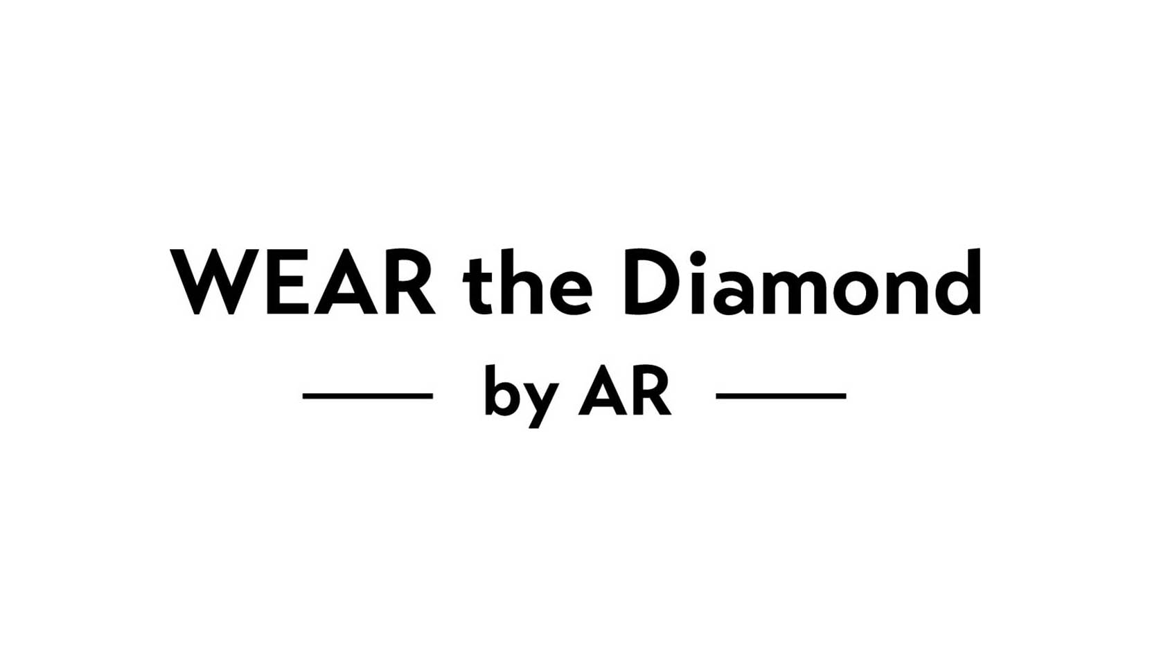 婚約指輪をバーチャル試着できるwebアプリ「WEAR the diamond by AR」体験版｜公開
